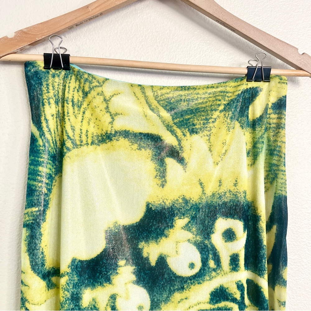 Vintage VIVIENNE TAM S/S 2000 Dragon Metallic Short Sleeve Tee + Maxi Skirt - Picture 9 of 12